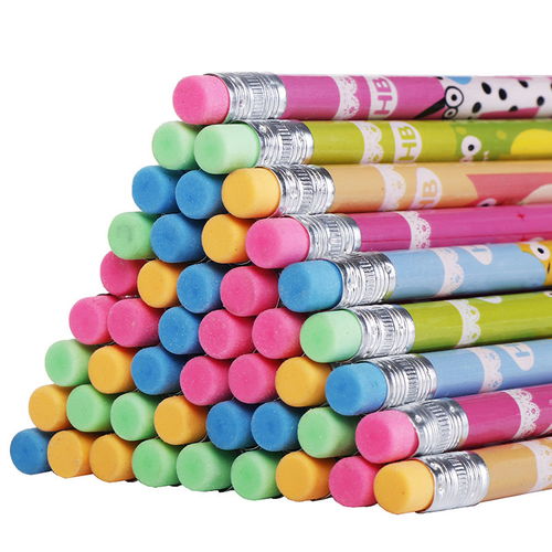 HB紅木鉛筆帶橡皮 專為小學生設(shè)計的原木無毒性文化用品套裝